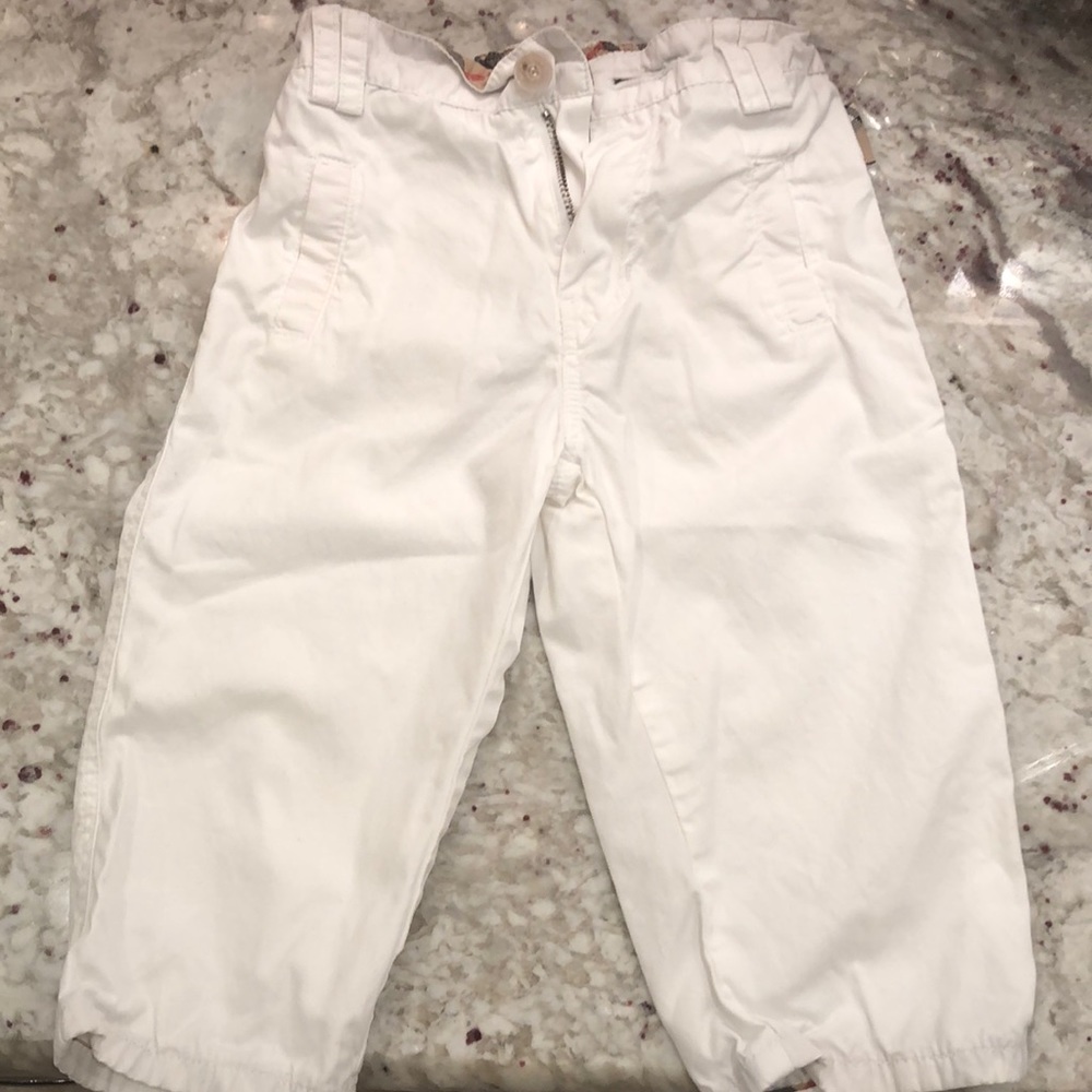 Little boys white pants